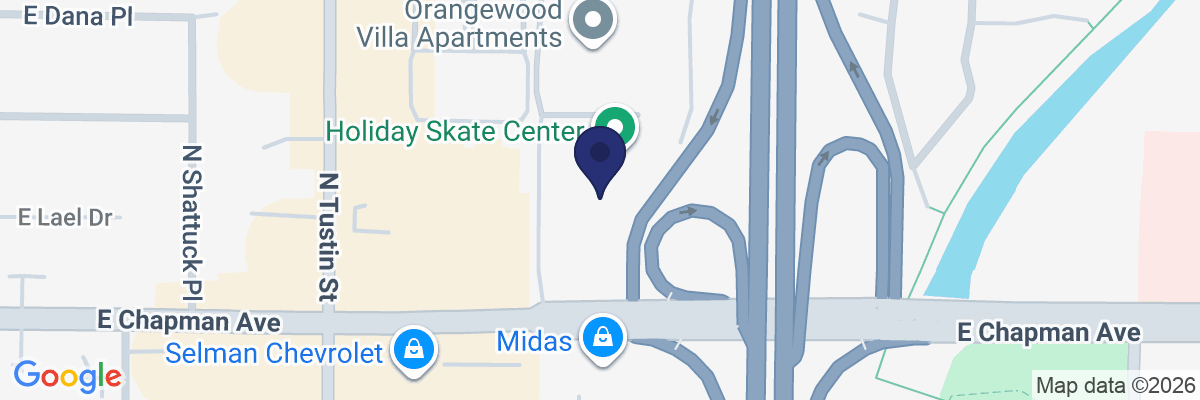 Map showing facility locations