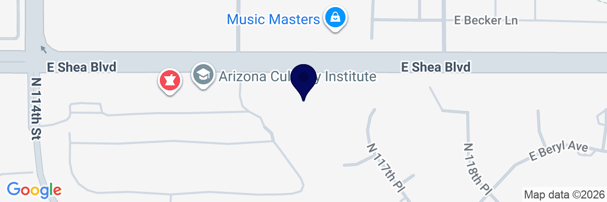 Map showing facility locations
