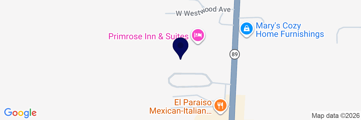 Map showing facility locations