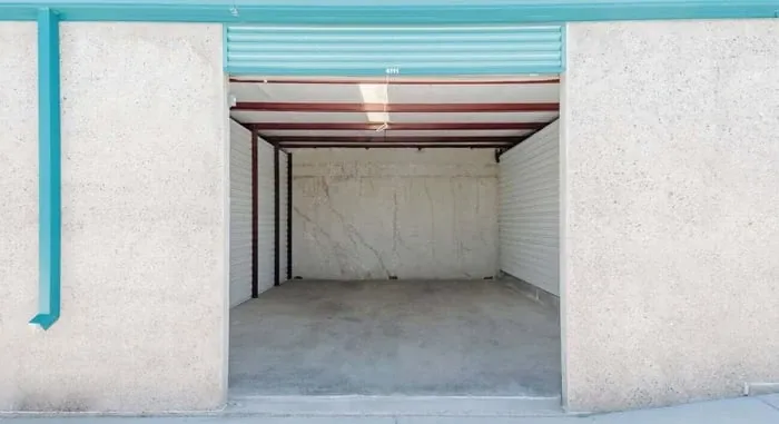 Interior of a storage unit